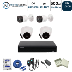 4 FULL HD CCTV CAMERAS PACKAGE 01 (Dahua)  40,000/PKR