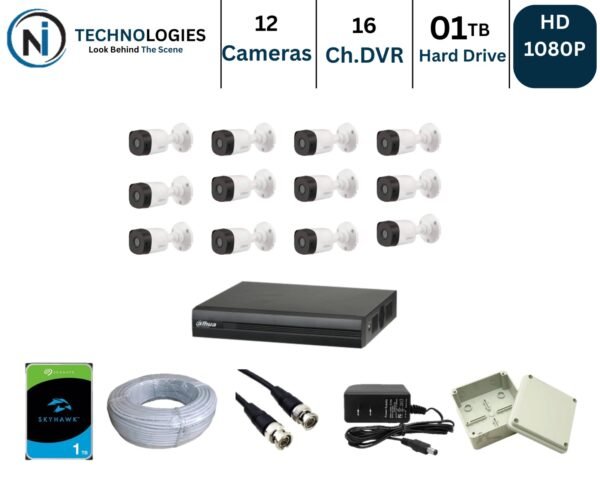 Ni Technologies1 2 FULL HD CCTV CAMERAS PACKAGE 01