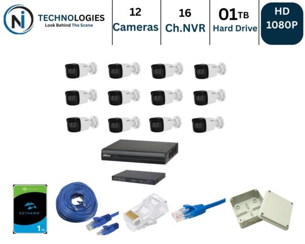 Ni Technologies1 FULL HD CCTV CAMERAS PACKAGE