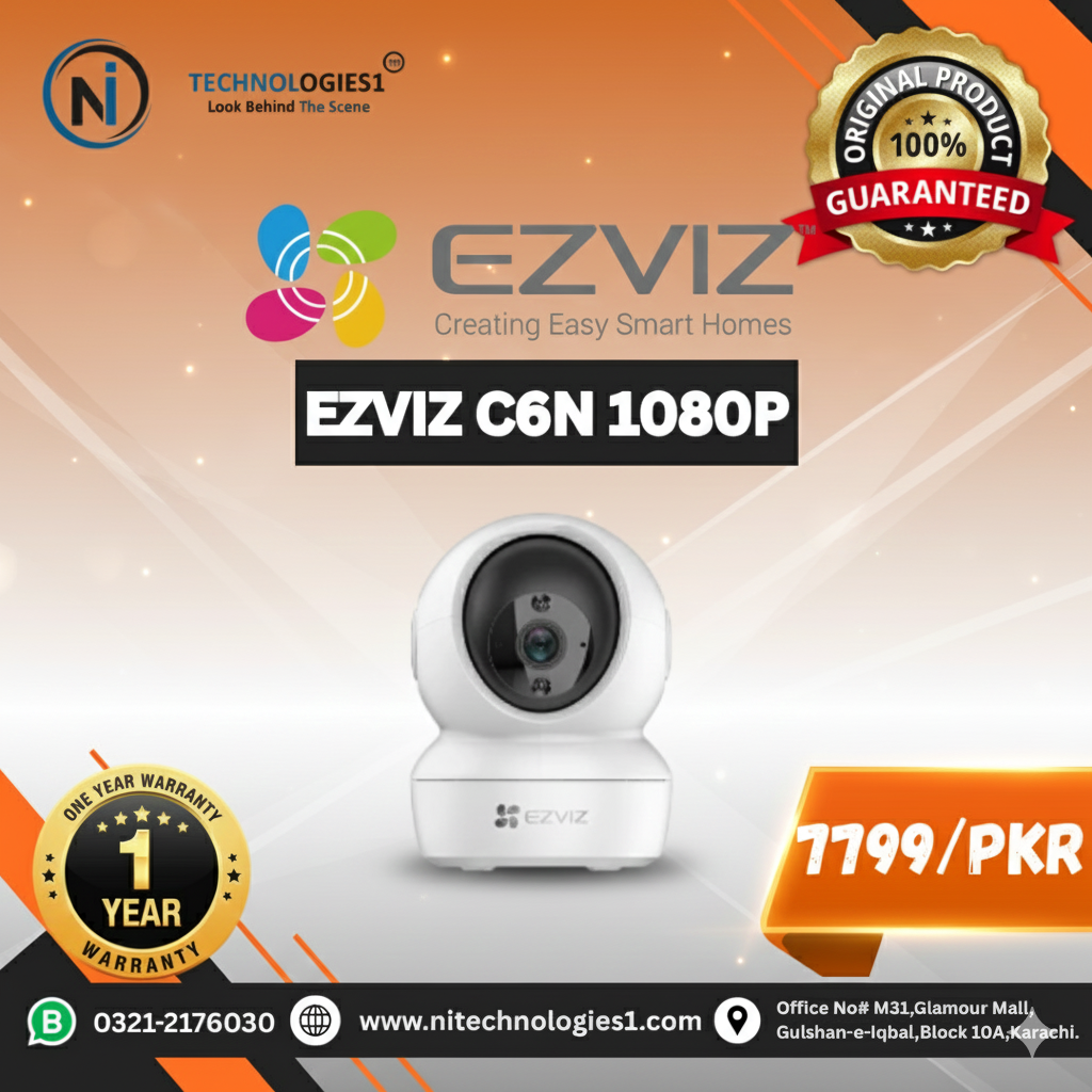EZVIZ C6N 1080P WiFi indoor security camera with pan and tilt smart home