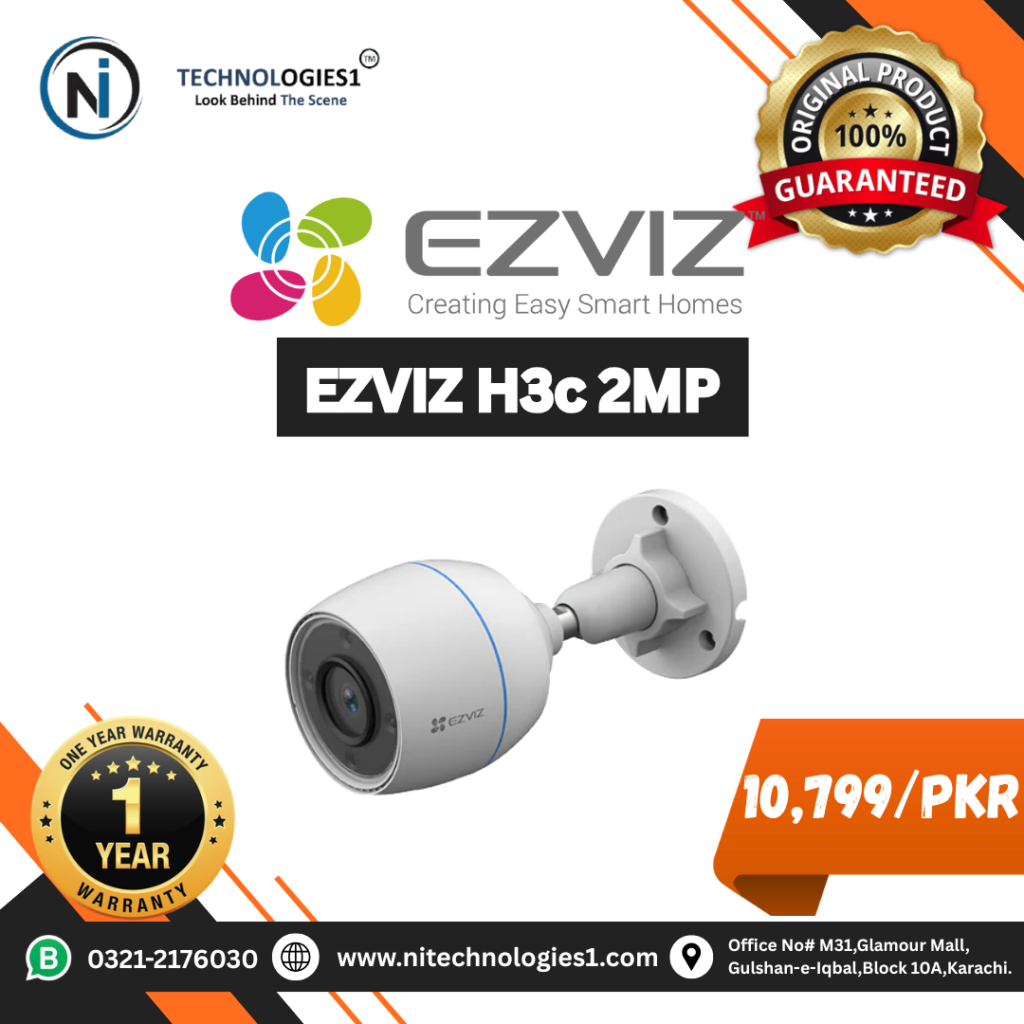 EZVIZ H3c 2MP Color Wi-Fi Smart Home Camera